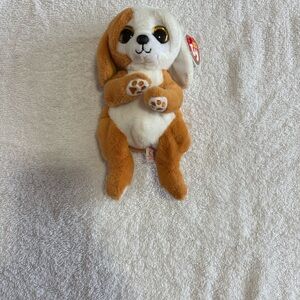 Ty Beanie “Ruggles” Bellies Plush with Brown and White
